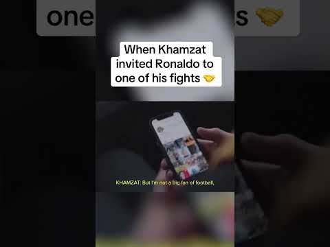 Cristiano Ronaldo told Khamzat Chimaev to ‘Smesh Everybody’ 😂 (via @khamzat_Chimaev/YT)
