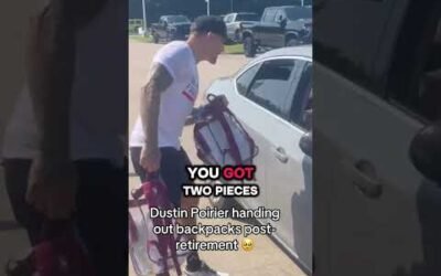 Dustin Poirier doing work in the community 👏 (via @johnathanbulot/TT)
