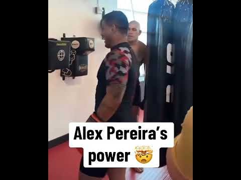 Pereira’s power is UNREAL 😳 #UFC320 (via lildemomonster/IG)
