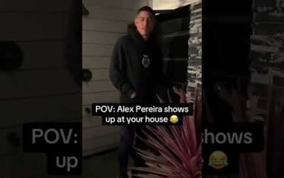 He was shocked to see Alex Pereira 😂 (via @ava.soares/TT)