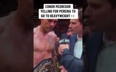 Conor McGregor was locked in after Alex Pereira won last year 😅 (via @thenotoriousmma/IG)