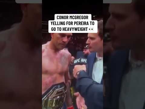 Conor McGregor was locked in after Alex Pereira won last year 😅 (via @thenotoriousmma/IG)