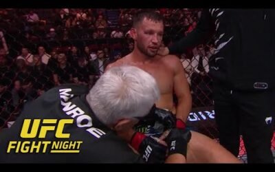 Brendan Allen gets TKO win after Reinier de Ridder was unable to continue | ESPN MMA