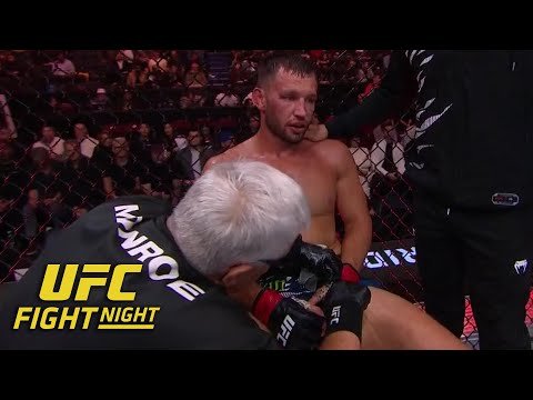Brendan Allen gets TKO win after Reinier de Ridder was unable to continue | ESPN MMA