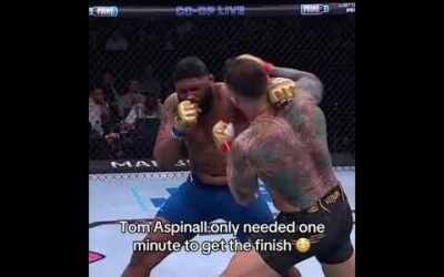 Tom Aspinall made quick work for Curtis Blaydes 😲 #UFC321