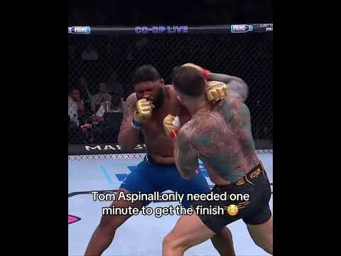 Tom Aspinall made quick work for Curtis Blaydes 😲 #UFC321