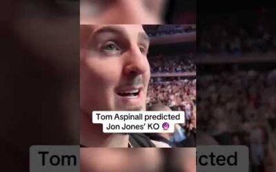 Tom Aspinall predicted Jon Jones’ KO 🔮 (via @tomaspinallofficial/TT)