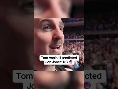 Tom Aspinall predicted Jon Jones’ KO 🔮 (via @tomaspinallofficial/TT)