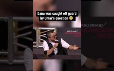 Dana was caught off guard by Umar’s question #UFC321