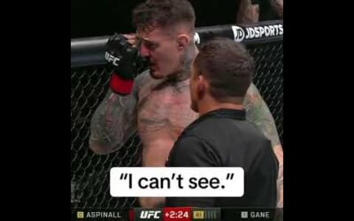 The moment Tom Aspinall told the doctor he couldn’t see #UFC321
