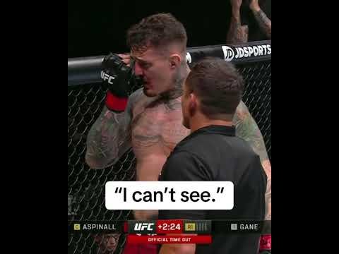 The moment Tom Aspinall told the doctor he couldn’t see #UFC321