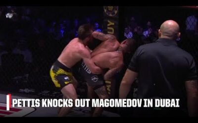 Sergio Pettis knocks out Magomed Magomedov with spinning elbow at PFL Champions Series