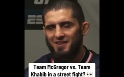 Never forget when Makhachev said last year that he’d prefer a street fight against McGregor 😅