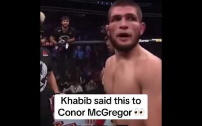 Khabib said this to McGregor 👀 (via @UFC/TT)